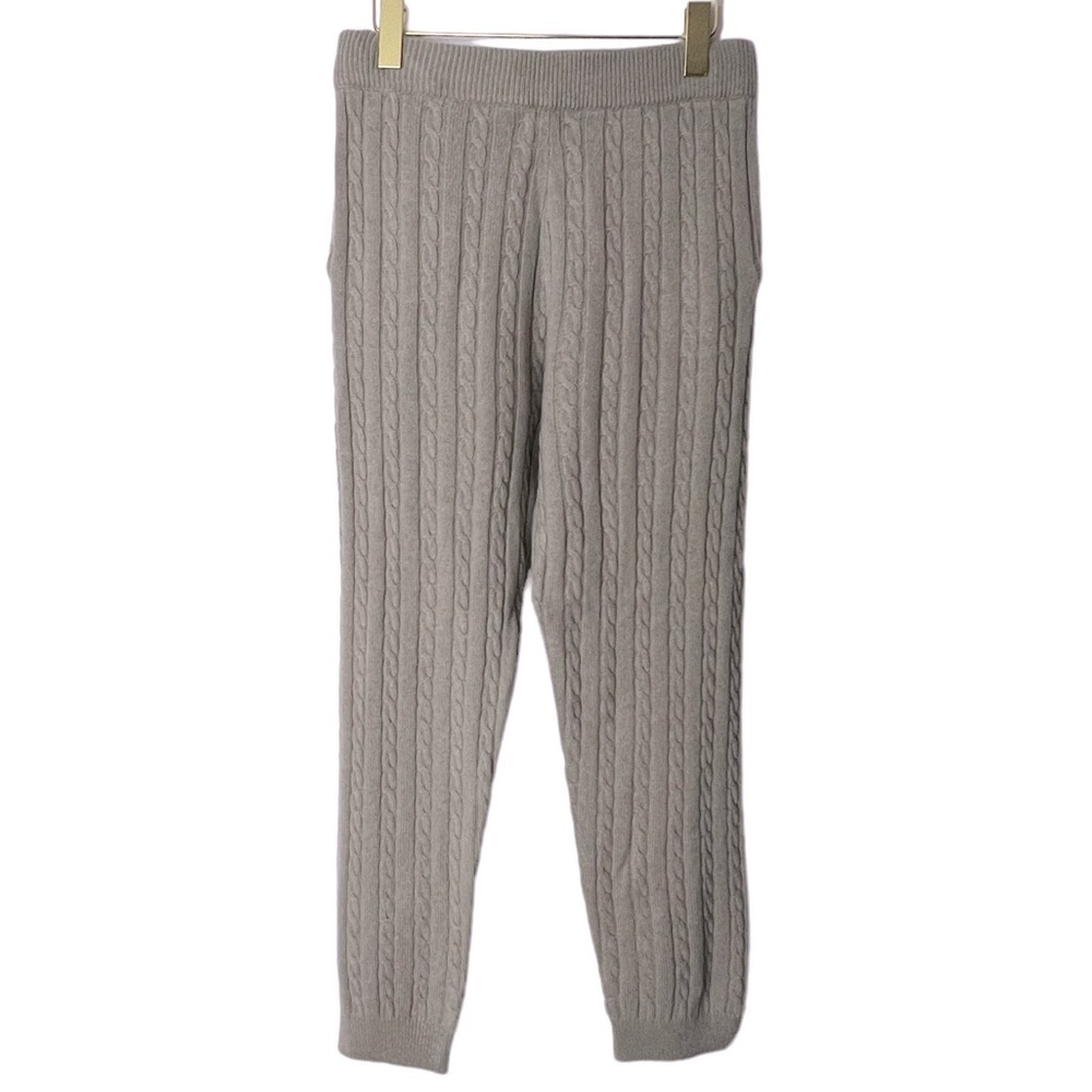 ATM ANTHONY THOMAS MELILLO CASHMERE WOOL BLEND CABLE KNIT JOGGERS PANTS SZ M NEW - Picture 4 of 11